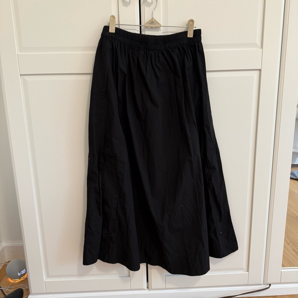Black Cotton Aritzia Babaton Skirt